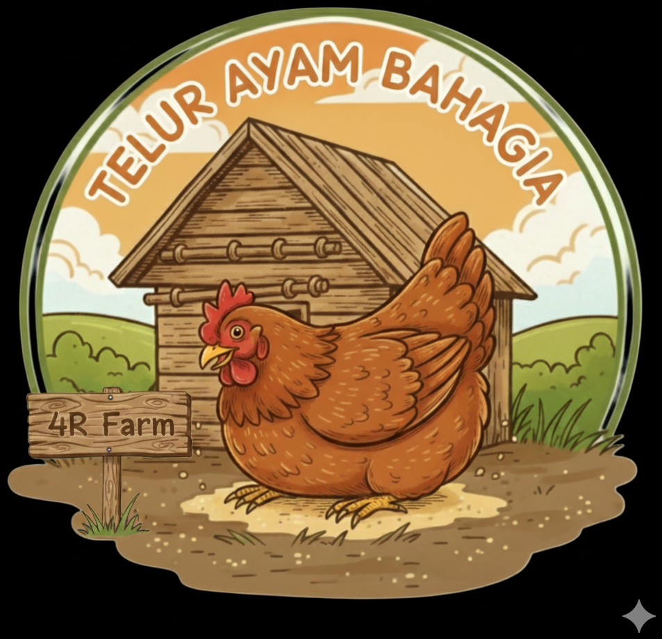 Logo 4R Farm — Telur Ayam Bahagia